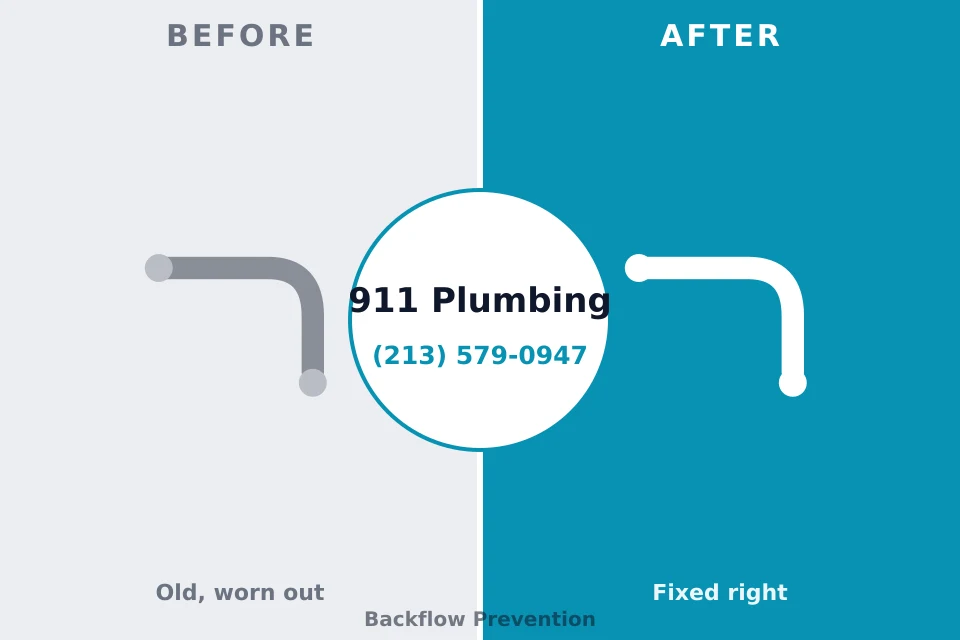 Before and after: plumbing repair Zwolle, LA
